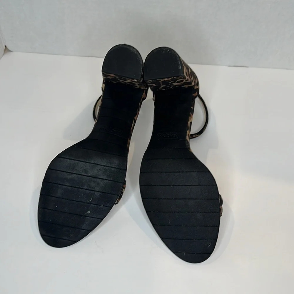 KENNETH COLE REACTION LEOPARD STACK HEEL - Picture 5 of 6